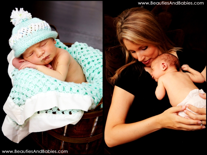 mother son professional newborn photography Los Angeles photographer
