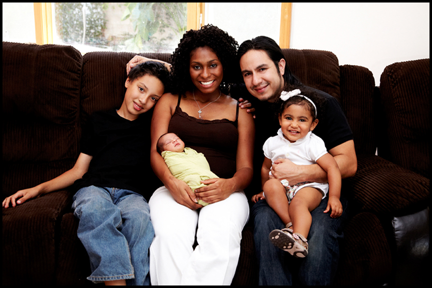 professional family pictures with newborn baby Los Angeles photographer