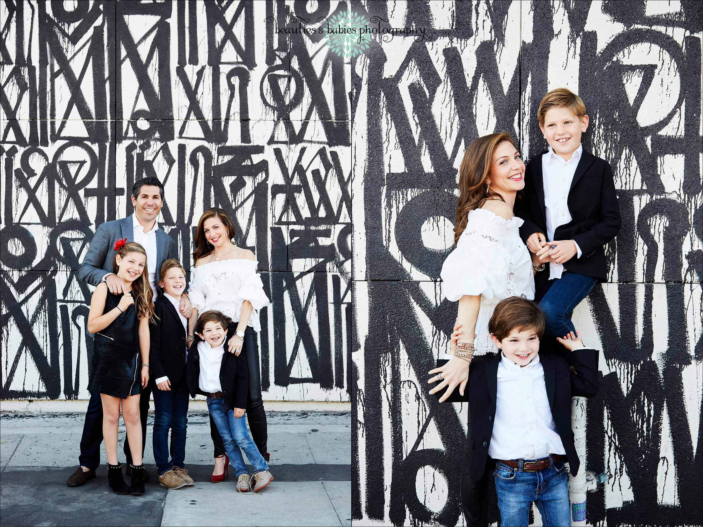 Creative Family photography for holiday cards Los Angeles photographer