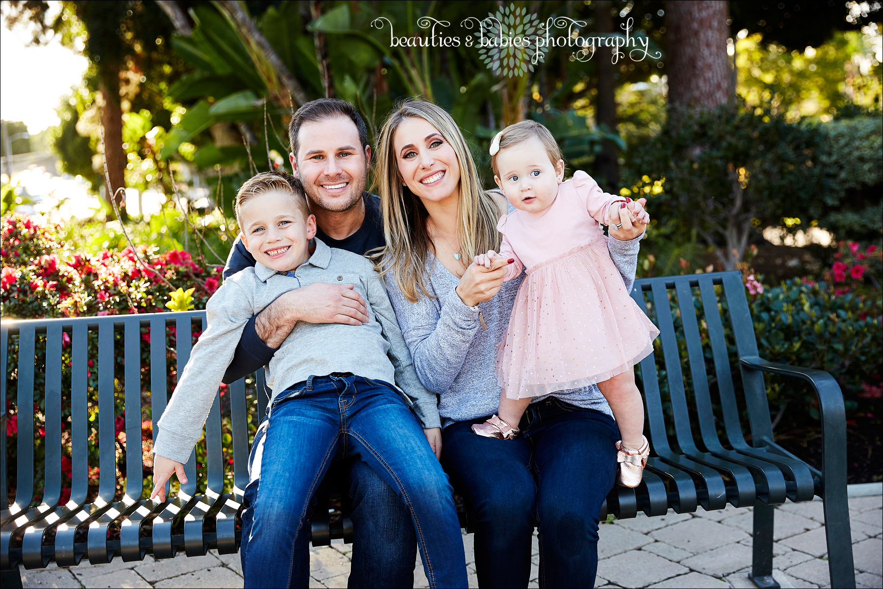 Outdoor park family and baby photography Los Angeles professional kids photographer