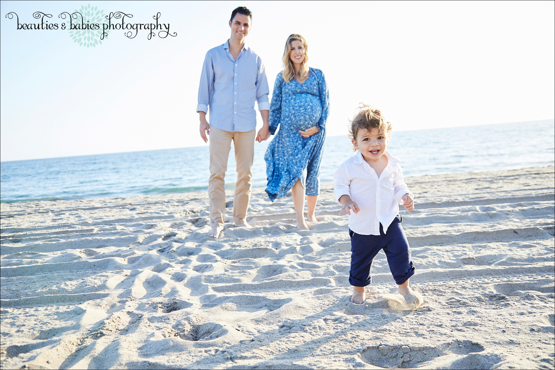 Beach maternity family photography Los Angeles professional pregnancy photographer